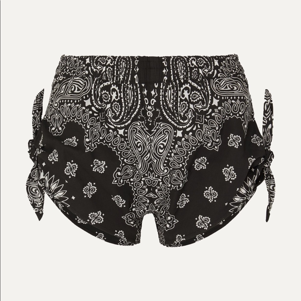 Black Paisley Women's Shorts